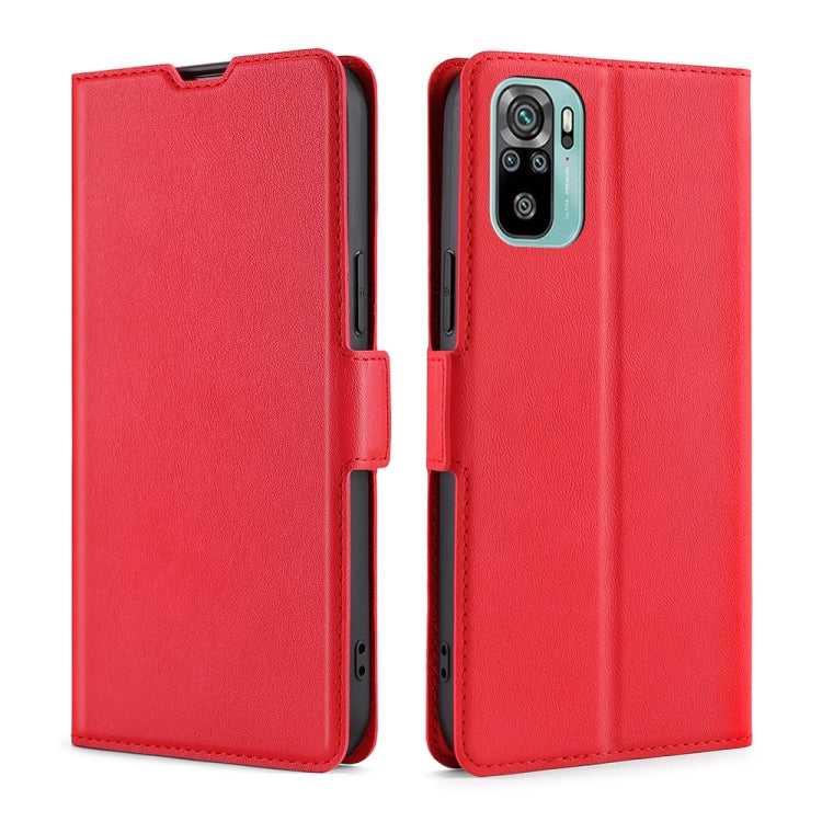 Custodia per telefono in pelle flip orizzontale con fibbia laterale ultrasottile, For Xiaomi Redmi Note 11 SE India / Poco M5S 4G