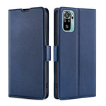 Custodia per telefono in pelle flip orizzontale con fibbia laterale ultrasottile, For Xiaomi Redmi Note 11 SE India / Poco M5S 4G