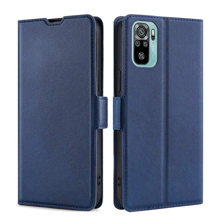 Custodia per telefono in pelle flip orizzontale con fibbia laterale ultrasottile, For Xiaomi Redmi Note 11 SE India / Poco M5S 4G