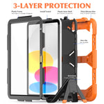 Custodia rigida per tablet PC in silicone robusto con supporto, For iPad 10th Gen 10.9 2022