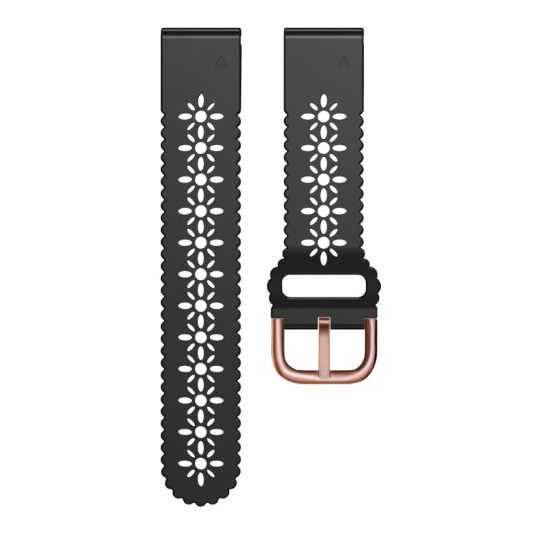 Cinturino per orologio in silicone con pizzo a sgancio rapido, For Garmin Fenix 7S / 6S / 5S