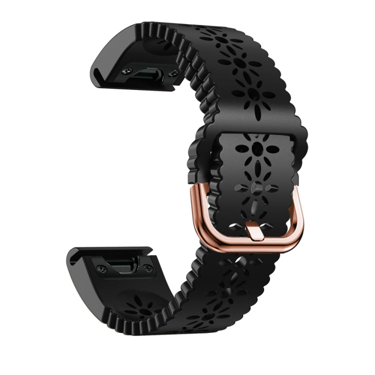 Cinturino per orologio in silicone con pizzo a sgancio rapido, For Garmin Fenix 7S / 6S / 5S