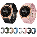 Cinturino per orologio in silicone con pizzo a sgancio rapido, For Garmin Fenix 7S / 6S / 5S