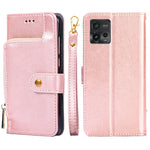 Custodia per cellulare in pelle con cerniera, For Motorola Moto G72 4G, For vivo V25 Pro 5G, For Xiaomi Redmi Note 12 China, For Xiaomi Redmi Note 12 Pro 5G China, For Xiaomi Redmi Note 12 Pro+ China, For Xiaomi Redmi A1+ 4G