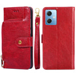 Custodia per cellulare in pelle con cerniera, For Motorola Moto G72 4G, For vivo V25 Pro 5G, For Xiaomi Redmi Note 12 China, For Xiaomi Redmi Note 12 Pro 5G China, For Xiaomi Redmi Note 12 Pro+ China, For Xiaomi Redmi A1+ 4G