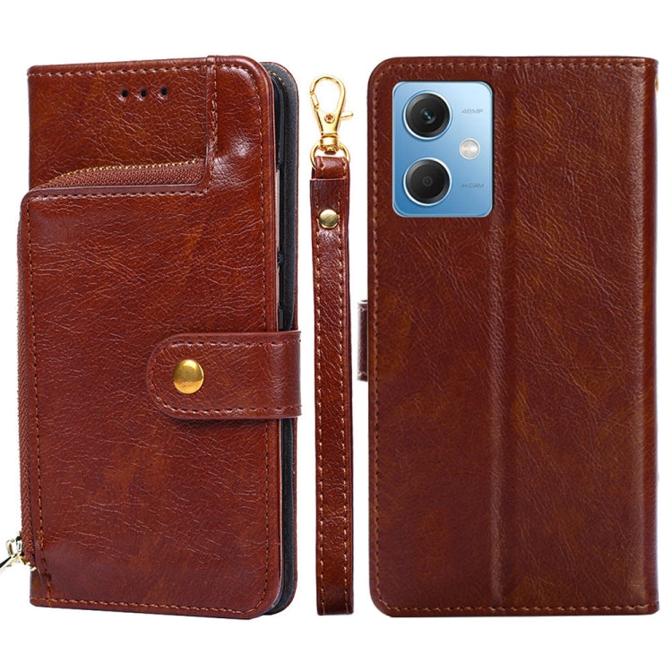 Custodia per cellulare in pelle con cerniera, For Motorola Moto G72 4G, For vivo V25 Pro 5G, For Xiaomi Redmi Note 12 China, For Xiaomi Redmi Note 12 Pro 5G China, For Xiaomi Redmi Note 12 Pro+ China, For Xiaomi Redmi A1+ 4G