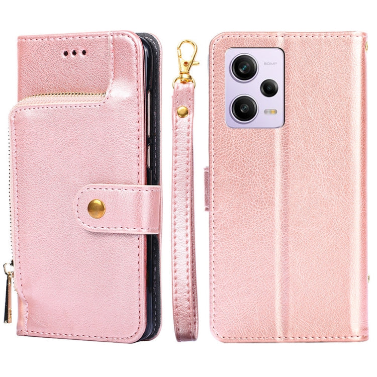 Custodia per cellulare in pelle con cerniera, For Motorola Moto G72 4G, For vivo V25 Pro 5G, For Xiaomi Redmi Note 12 China, For Xiaomi Redmi Note 12 Pro 5G China, For Xiaomi Redmi Note 12 Pro+ China, For Xiaomi Redmi A1+ 4G