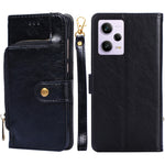 Custodia per cellulare in pelle con cerniera, For Motorola Moto G72 4G, For vivo V25 Pro 5G, For Xiaomi Redmi Note 12 China, For Xiaomi Redmi Note 12 Pro 5G China, For Xiaomi Redmi Note 12 Pro+ China, For Xiaomi Redmi A1+ 4G