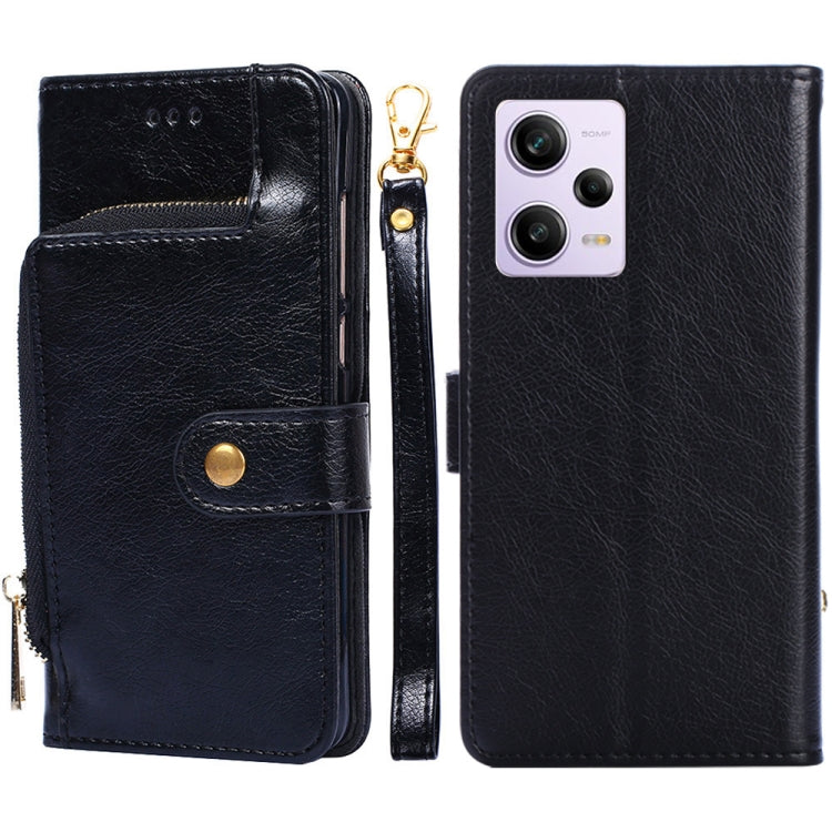 Custodia per cellulare in pelle con cerniera, For Motorola Moto G72 4G, For vivo V25 Pro 5G, For Xiaomi Redmi Note 12 China, For Xiaomi Redmi Note 12 Pro 5G China, For Xiaomi Redmi Note 12 Pro+ China, For Xiaomi Redmi A1+ 4G