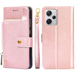 Custodia per cellulare in pelle con cerniera, For Motorola Moto G72 4G, For vivo V25 Pro 5G, For Xiaomi Redmi Note 12 China, For Xiaomi Redmi Note 12 Pro 5G China, For Xiaomi Redmi Note 12 Pro+ China, For Xiaomi Redmi A1+ 4G