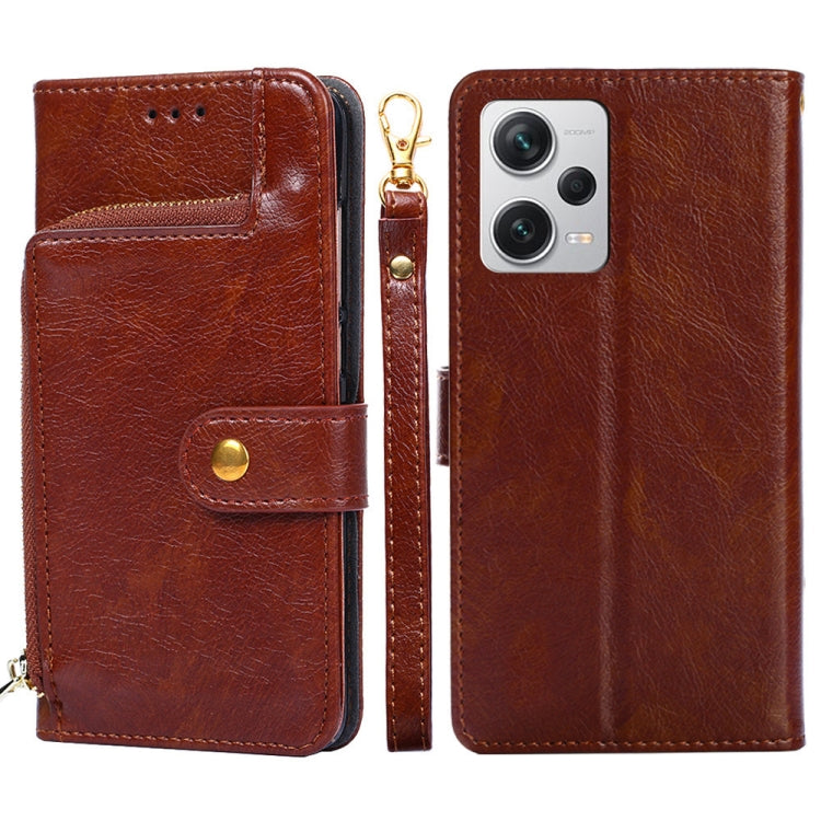 Custodia per cellulare in pelle con cerniera, For Motorola Moto G72 4G, For vivo V25 Pro 5G, For Xiaomi Redmi Note 12 China, For Xiaomi Redmi Note 12 Pro 5G China, For Xiaomi Redmi Note 12 Pro+ China, For Xiaomi Redmi A1+ 4G