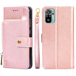 Custodia per cellulare in pelle con cerniera, For Xiaomi Redmi Note 11 SE India / Poco M5S 4G