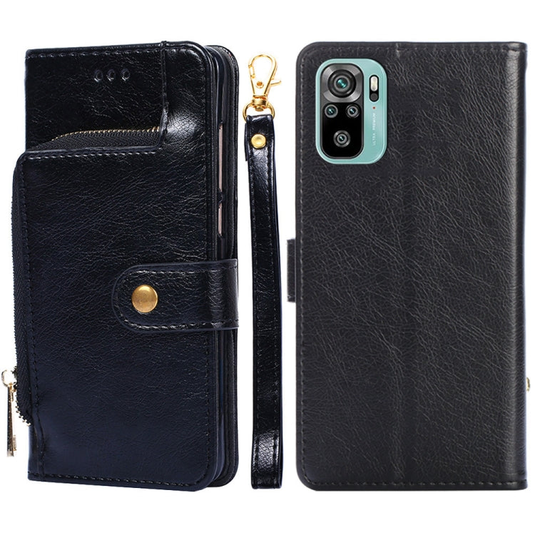 Custodia per cellulare in pelle con cerniera, For Xiaomi Redmi Note 11 SE India / Poco M5S 4G