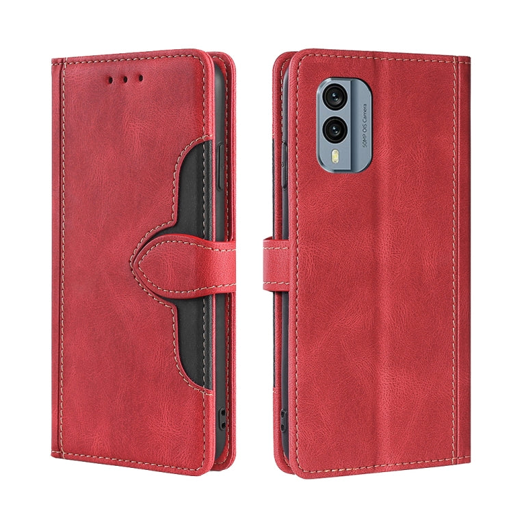 Custodia per telefono in pelle con fibbia magnetica Skin Feel, For Nokia X30 5G