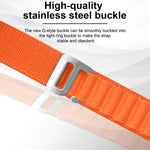 Cinturino per orologio in nylon con fibbia argento, For Apple Watch Ultra 49mm / Series 8&7 45mm / SE 2&6&SE&5&4 44mm, For Apple Watch Series 8&7 41mm / SE 2&6&SE&5&4 40mm / 3&2&1 38mm