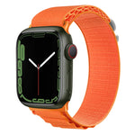Cinturino per orologio in nylon con fibbia argento, For Apple Watch Ultra 49mm / Series 8&7 45mm / SE 2&6&SE&5&4 44mm, For Apple Watch Series 8&7 41mm / SE 2&6&SE&5&4 40mm / 3&2&1 38mm