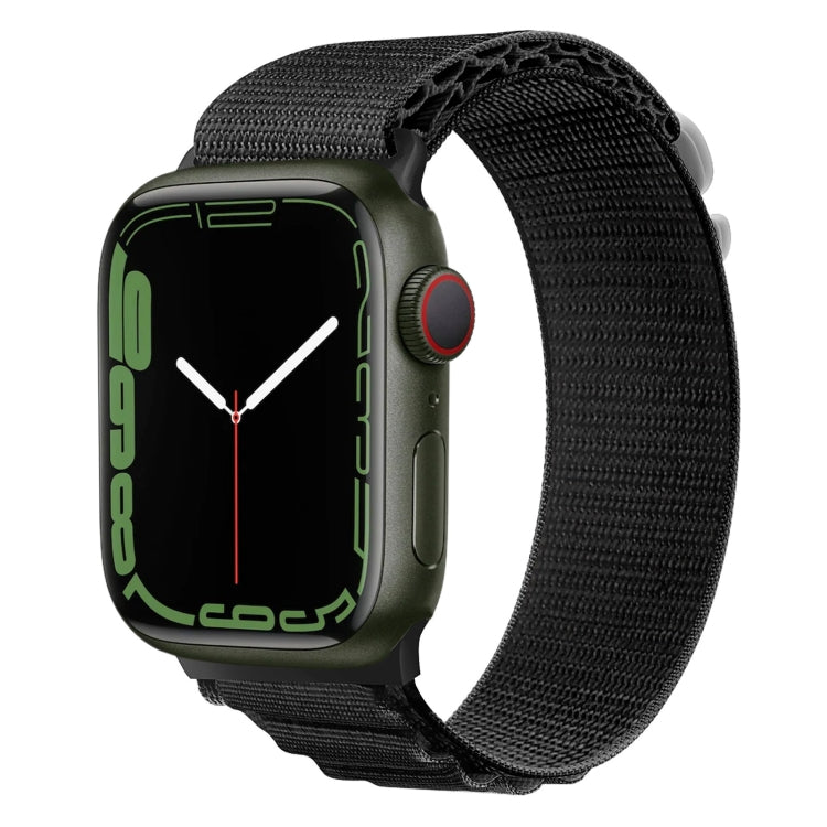 Cinturino per orologio in nylon con fibbia argento, For Apple Watch Ultra 49mm / Series 8&7 45mm / SE 2&6&SE&5&4 44mm, For Apple Watch Series 8&7 41mm / SE 2&6&SE&5&4 40mm / 3&2&1 38mm