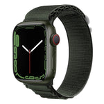 Cinturino per orologio in nylon con fibbia argento, For Apple Watch Ultra 49mm / Series 8&7 45mm / SE 2&6&SE&5&4 44mm, For Apple Watch Series 8&7 41mm / SE 2&6&SE&5&4 40mm / 3&2&1 38mm