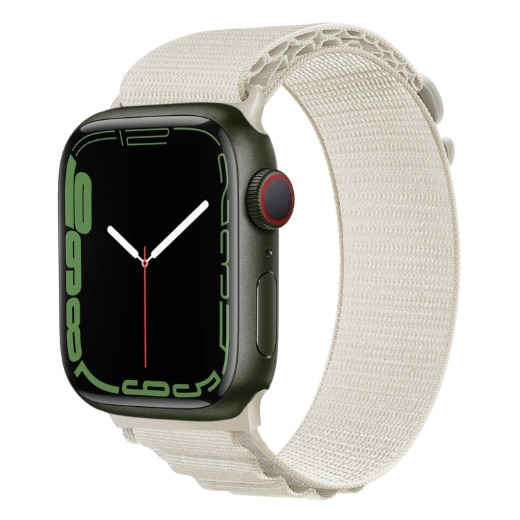 Cinturino per orologio in nylon con fibbia argento, For Apple Watch Ultra 49mm / Series 8&7 45mm / SE 2&6&SE&5&4 44mm, For Apple Watch Series 8&7 41mm / SE 2&6&SE&5&4 40mm / 3&2&1 38mm