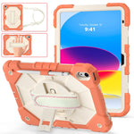 Custodia protettiva in silicone antiurto per robot a colori a contrasto + custodia protettiva per tablet PC, For iPad 10th Gen 10.9 2022