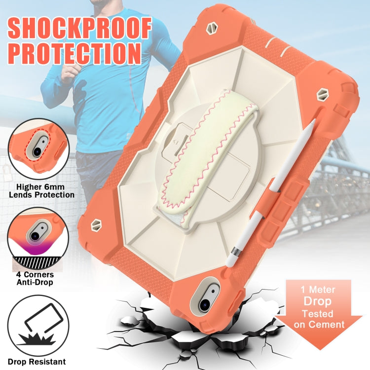 Custodia protettiva in silicone antiurto per robot a colori a contrasto + custodia protettiva per tablet PC, For iPad 10th Gen 10.9 2022