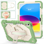 Custodia protettiva in silicone antiurto per robot a colori a contrasto + custodia protettiva per tablet PC, For iPad 10th Gen 10.9 2022