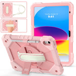 Custodia protettiva in silicone antiurto per robot a colori a contrasto + custodia protettiva per tablet PC, For iPad 10th Gen 10.9 2022