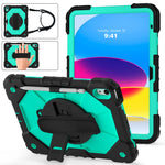 Custodia protettiva in silicone antiurto per robot a colori a contrasto + custodia protettiva per tablet PC, For iPad 10th Gen 10.9 2022