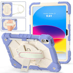 Custodia protettiva in silicone antiurto per robot a colori a contrasto + custodia protettiva per tablet PC, For iPad 10th Gen 10.9 2022