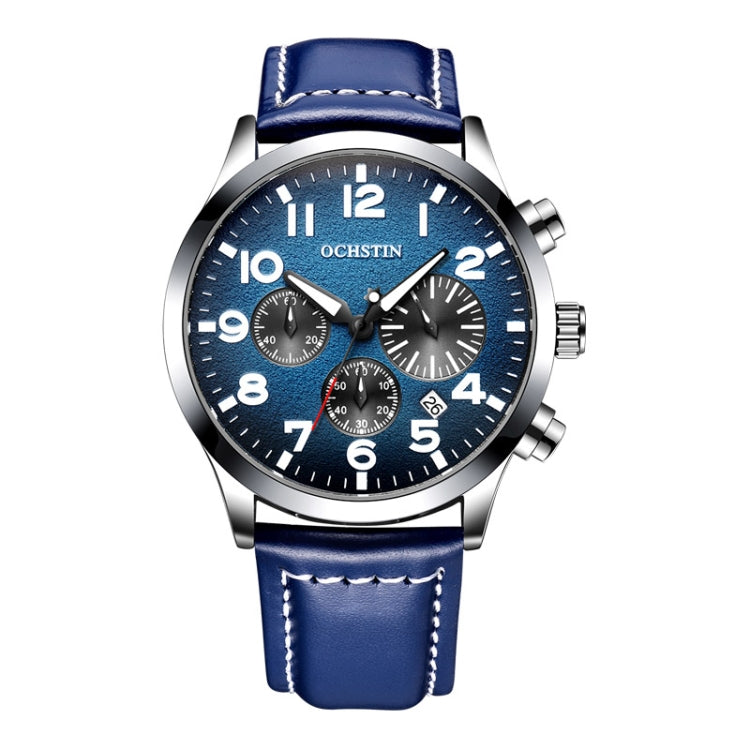 Orologio da uomo al quarzo luminoso impermeabile in pelle moda Ochstin 6042C