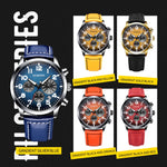 Orologio da uomo al quarzo luminoso impermeabile in pelle moda Ochstin 6042C