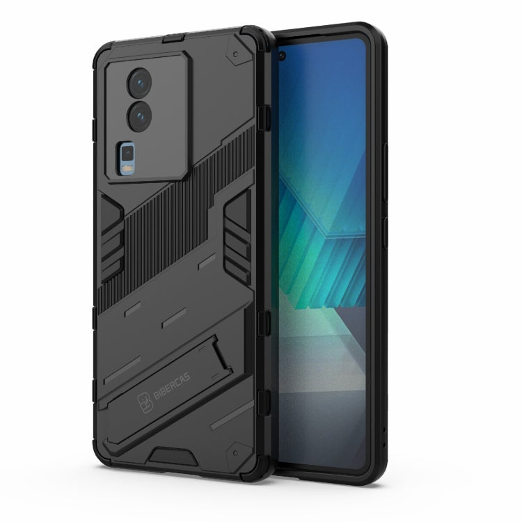 Punk Armor 2 in 1 PC + custodia per telefono in TPU con supporto invisibile, For vivo iQOO Neo7, For Xiaomi Redmi Note 12 China / Note 12 5G India, For Xiaomi Redmi Note 12 Pro 5G China / Note 12 Pro 5G Speed