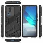 Punk Armor 2 in 1 PC + custodia per telefono in TPU con supporto invisibile, For vivo iQOO Neo7, For Xiaomi Redmi Note 12 China / Note 12 5G India, For Xiaomi Redmi Note 12 Pro 5G China / Note 12 Pro 5G Speed