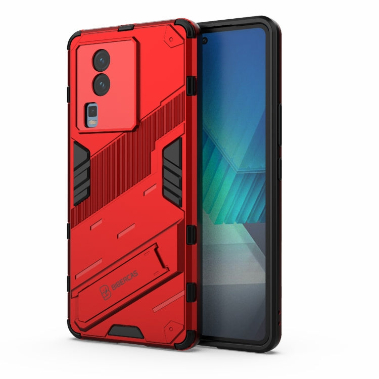 Punk Armor 2 in 1 PC + custodia per telefono in TPU con supporto invisibile, For vivo iQOO Neo7, For Xiaomi Redmi Note 12 China / Note 12 5G India, For Xiaomi Redmi Note 12 Pro 5G China / Note 12 Pro 5G Speed