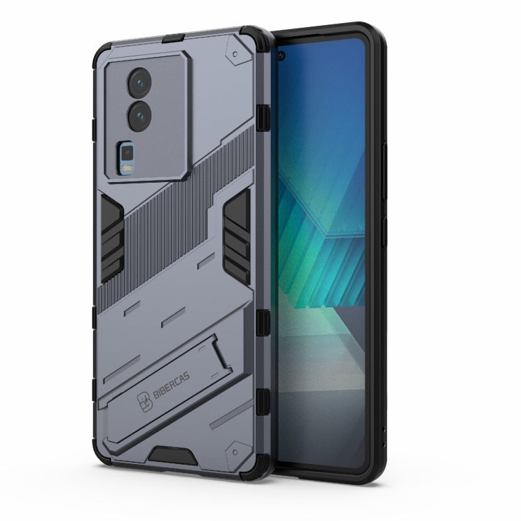 Punk Armor 2 in 1 PC + custodia per telefono in TPU con supporto invisibile, For vivo iQOO Neo7, For Xiaomi Redmi Note 12 China / Note 12 5G India, For Xiaomi Redmi Note 12 Pro 5G China / Note 12 Pro 5G Speed