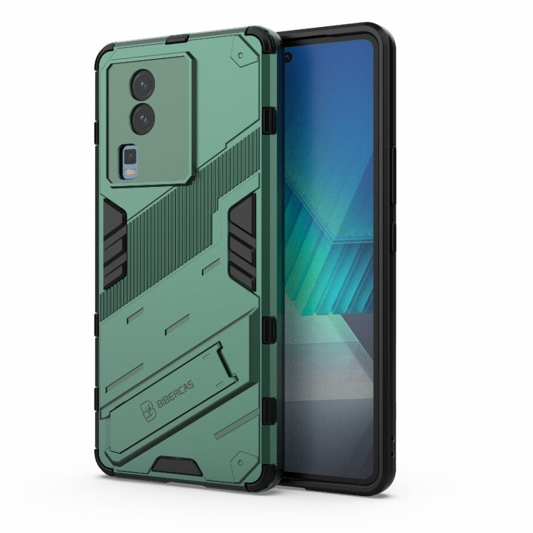 Punk Armor 2 in 1 PC + custodia per telefono in TPU con supporto invisibile, For vivo iQOO Neo7, For Xiaomi Redmi Note 12 China / Note 12 5G India, For Xiaomi Redmi Note 12 Pro 5G China / Note 12 Pro 5G Speed