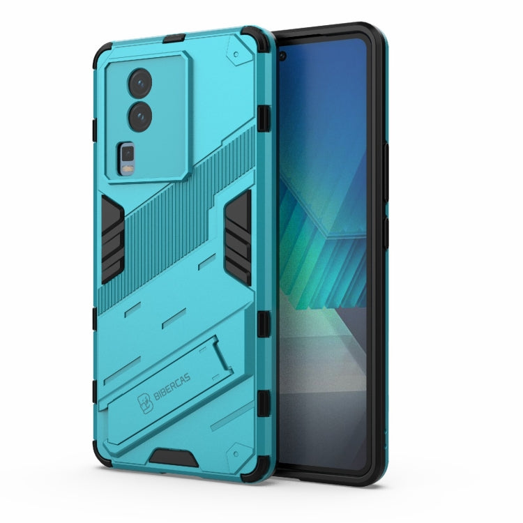 Punk Armor 2 in 1 PC + custodia per telefono in TPU con supporto invisibile, For vivo iQOO Neo7, For Xiaomi Redmi Note 12 China / Note 12 5G India, For Xiaomi Redmi Note 12 Pro 5G China / Note 12 Pro 5G Speed