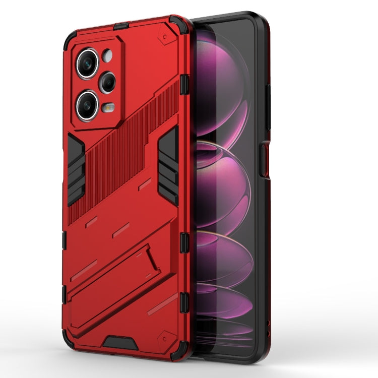 Punk Armor 2 in 1 PC + custodia per telefono in TPU con supporto invisibile, For vivo iQOO Neo7, For Xiaomi Redmi Note 12 China / Note 12 5G India, For Xiaomi Redmi Note 12 Pro 5G China / Note 12 Pro 5G Speed