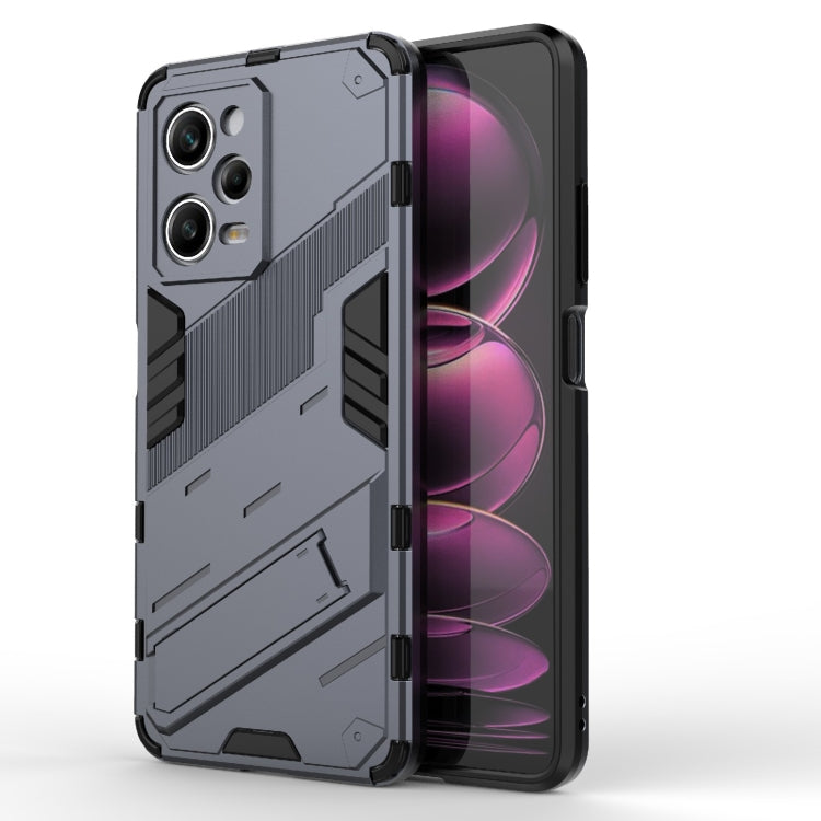Punk Armor 2 in 1 PC + custodia per telefono in TPU con supporto invisibile, For vivo iQOO Neo7, For Xiaomi Redmi Note 12 China / Note 12 5G India, For Xiaomi Redmi Note 12 Pro 5G China / Note 12 Pro 5G Speed