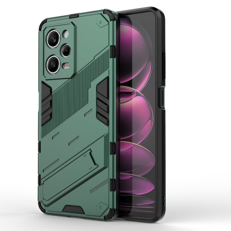 Punk Armor 2 in 1 PC + custodia per telefono in TPU con supporto invisibile, For vivo iQOO Neo7, For Xiaomi Redmi Note 12 China / Note 12 5G India, For Xiaomi Redmi Note 12 Pro 5G China / Note 12 Pro 5G Speed