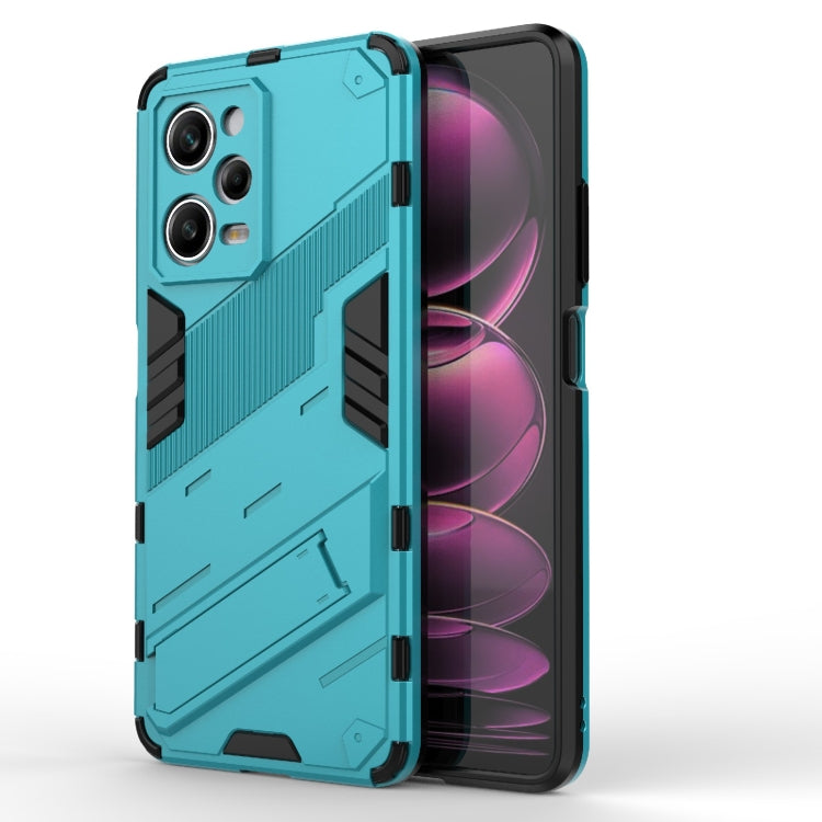 Punk Armor 2 in 1 PC + custodia per telefono in TPU con supporto invisibile, For vivo iQOO Neo7, For Xiaomi Redmi Note 12 China / Note 12 5G India, For Xiaomi Redmi Note 12 Pro 5G China / Note 12 Pro 5G Speed
