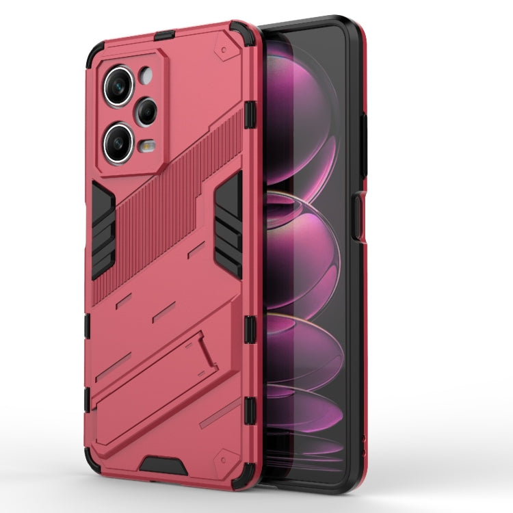 Punk Armor 2 in 1 PC + custodia per telefono in TPU con supporto invisibile, For vivo iQOO Neo7, For Xiaomi Redmi Note 12 China / Note 12 5G India, For Xiaomi Redmi Note 12 Pro 5G China / Note 12 Pro 5G Speed