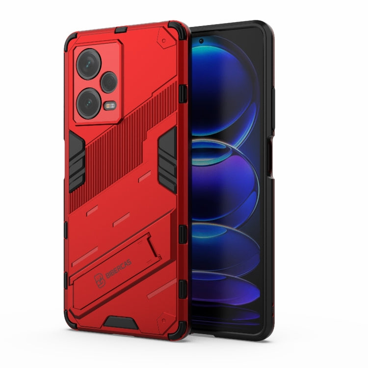 Punk Armor 2 in 1 PC + custodia per telefono in TPU con supporto invisibile, For Xiaomi Redmi Note 12 Pro+ China