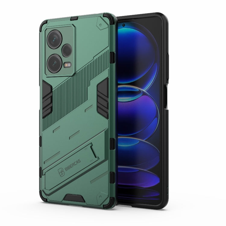 Punk Armor 2 in 1 PC + custodia per telefono in TPU con supporto invisibile, For Xiaomi Redmi Note 12 Pro+ China