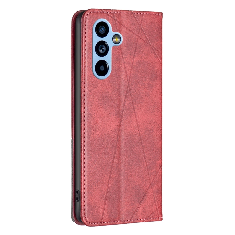 Custodia per telefono in pelle magnetica invisibile prismatica, For Samsung Galaxy A54 5G