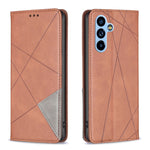 Custodia per telefono in pelle magnetica invisibile prismatica, For Samsung Galaxy A54 5G