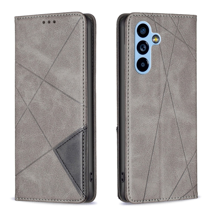 Custodia per telefono in pelle magnetica invisibile prismatica, For Samsung Galaxy A54 5G