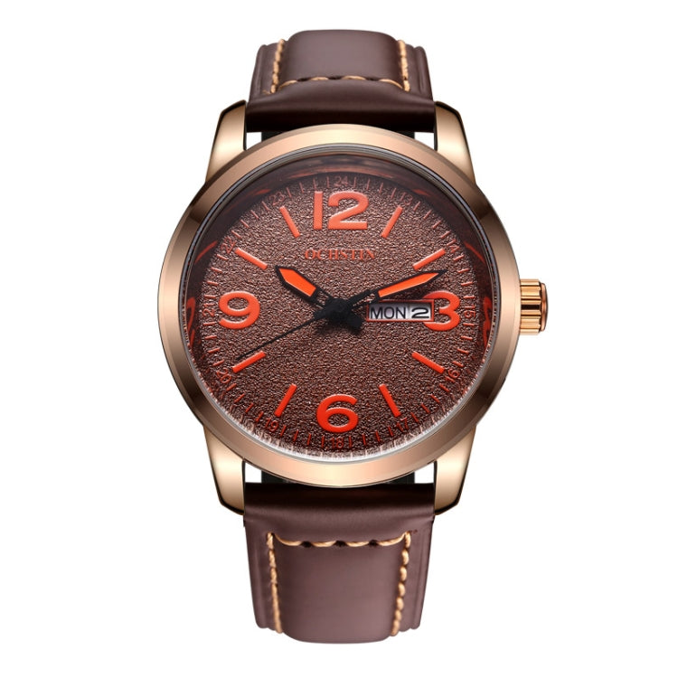 Orologio da uomo in pelle al quarzo stile business Ochstin 6047B