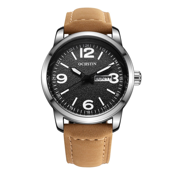 Orologio da uomo in pelle al quarzo stile business Ochstin 6047B