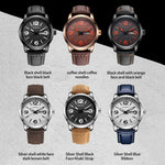 Orologio da uomo in pelle al quarzo stile business Ochstin 6047B